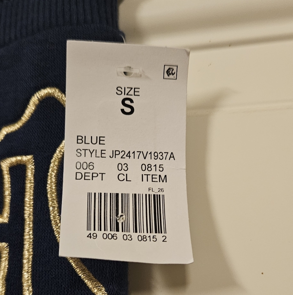 Harry Potter Junior Women's Sweat Pants Size S Navy Blue Hogwarts Drawstring - Picture 6 of 7